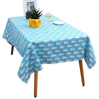 

Lovely Dolphin Rectangle Tablecloth Cotton Linen Fabric Home Dining Room Hotel Table Cloth 140x140cm140x180cm