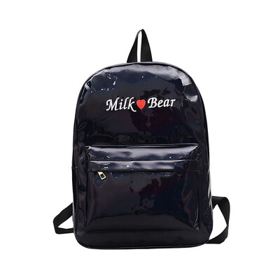 

Boys Girls Soft Laser Sweet Love Embroidered Pink Backpack