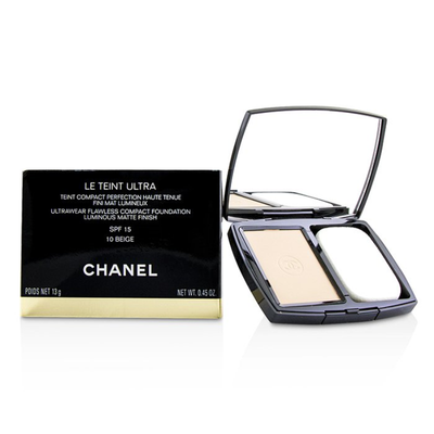 

CHANEL - Le Teint Ultra Ultrawear Flawless Compact Foundation Luminous Matte Finish SPF15 - 10 Beige 13g045oz