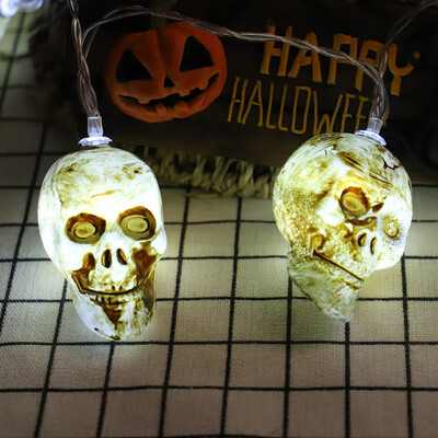 

〖Follure〗Halloween Skull Bone Light String Light String Decoration Light 10 LED 15M