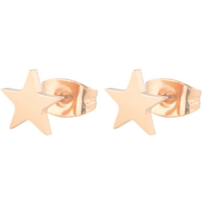 

1 Pair Fashion Lovely Geometric Pentagram Stainless Steel Stud Earring For Women