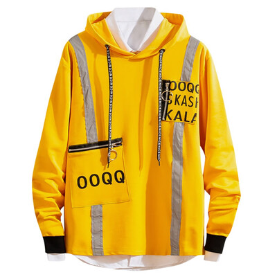 

Toponeto Mens Casual Fashion Letters Printed Pullover Hoodie Loose Outwear Tops Blouse