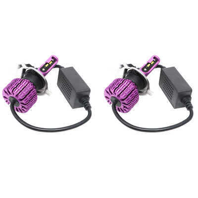 

2Pcspair X9 LED H4 Car HeadLight 8000LM IP68 Waterproof Car Light Bulb Replacement