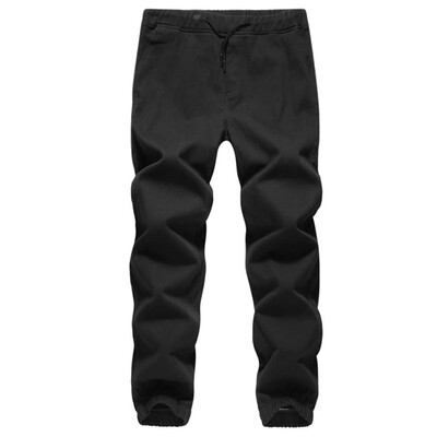 

Gobestart New Style Mens Autumn And Winter Large Pockets Plus Velvet Casual Overalls
