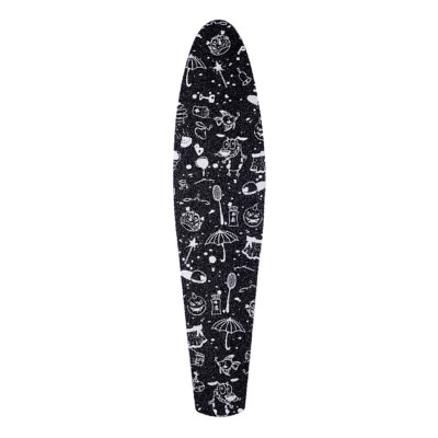 

22inch Board Sticker Anti Slip Sandpaper Skateboard Special Design Wear Wider Surface emery bottom layer PVC Material