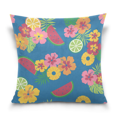 

ALAZA Throw Pillow Cover 16 X 16 inch Christmas Gift Cushion Cover with Colorful Pattern Printed Pillowcase