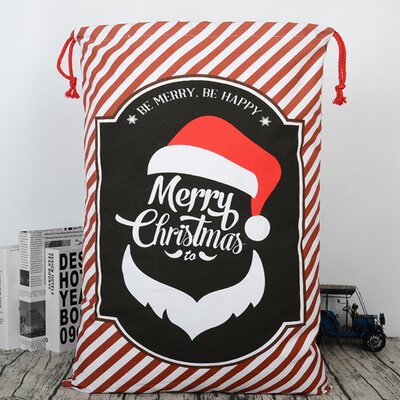

500670Mm Christmas Santa Sack Stocking Xmas Gift Large Vintage Hessian Jute Drawstring Bags Presents