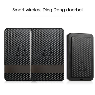 

Wireless Dingdong Doorbell Self-powered 28 Ringtones 4 Levels Volumes Optional Long Distance No Battery Required 1 Transmitter 2