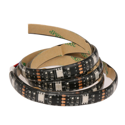 

2Pcs LED Strip Light USB Powered 10ft Color Changing RGB 5050 30 LEDs Waterproof LED Flexible String Lights for TV Computer Backgr