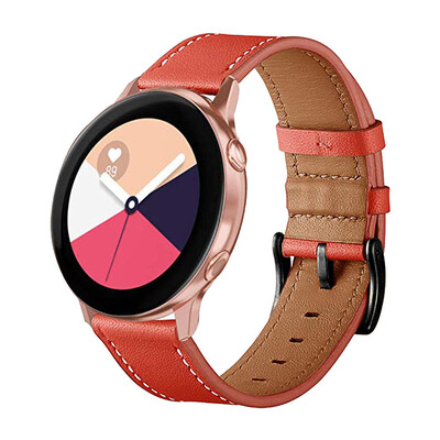 

〖Follure〗Leather Replacement Watch Wrist Strap Band For Samsung Galaxy Watch active 20mm