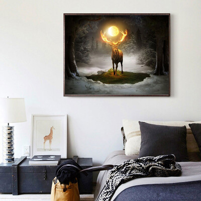 

Gobestart 5D Embroidery Paintings Rhinestone Pasted DIY Diamond Painting Cross Stitch