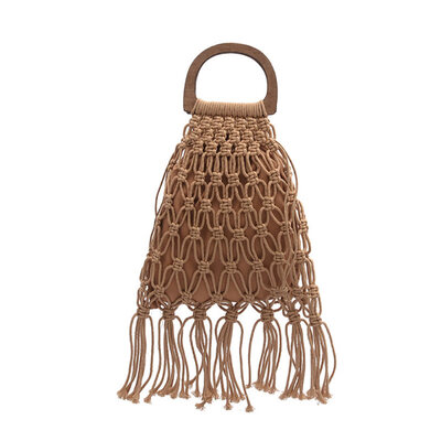 

2Pcs Fashion Women Summer Travel Beach Hollow Straw Tote Handbag Storage Pouch