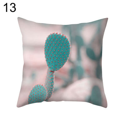 

Fresh Sun Flower Cactus Throw Pillow Case Cushion Cover Sofa Bed Car Cafe Decor