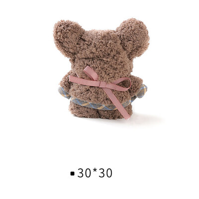 

Lovely Coral Fleece Bear Towel Microfiber Towel Super-absorbent Face Towel