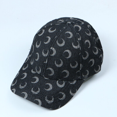 

Korean full-print moon early autumn new cowboy baseball cap fashionable outdoor crooked duck tongue cap