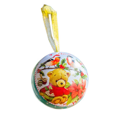 

Lovely Christmas Candy Box Jar Clear Xmas Santa Elk Snowman Sweet Sugar Case Tin Plate Candy Jar Round Creative Handsome