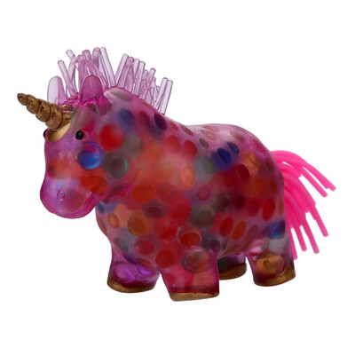 

〖Follure〗Ranibow Unicornor Spongy Bead Squishies Toy Squeezed Toy Pressure Stress Reliever Toy Gift