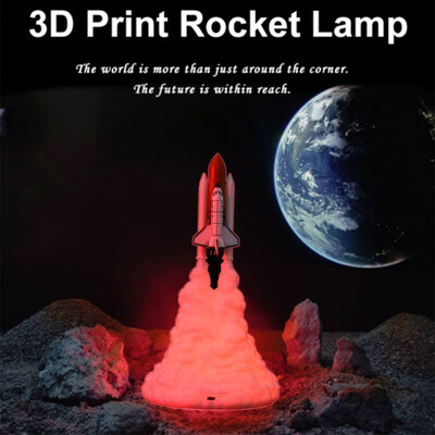 

〖Follure〗3D Print Space Lamp USB Rechargeable LED Night Light For Kids Party Gift