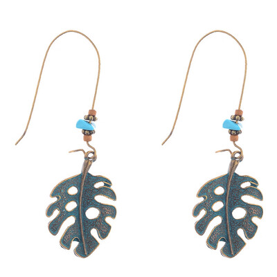 

Multiple Flower Leaf Spider Vintage Green Alloy Hanging Dangle Drop Earrings with Stone for Women Jewelry Accessories