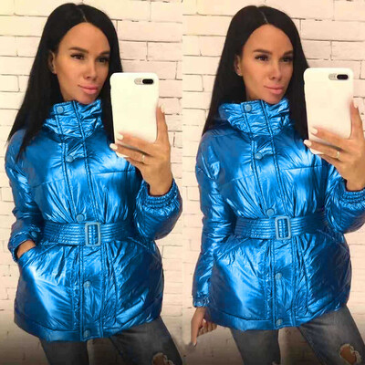 Tailored Women Winter Hooded Warm Thick Outerwear Coat Slim Cotton-padded Jacket