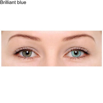 

1 Pair Colored Cosmetic Contact Lenses 0 Degree Women Yearly Use Makeup Eyewear