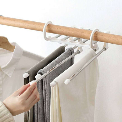 

Pant Rack shelves Stainless Steel Multifunctional Wardrobe Magic Hanger