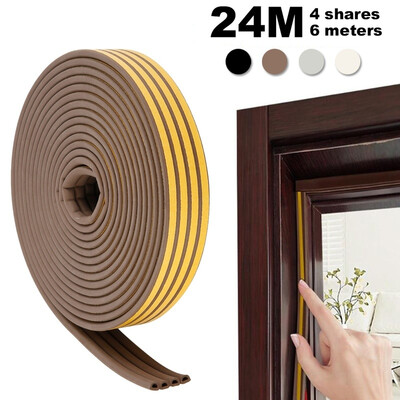 

24M D Shape Car Door Window Trim Edge Moulding Rubber Weatherstrip Seal Strip