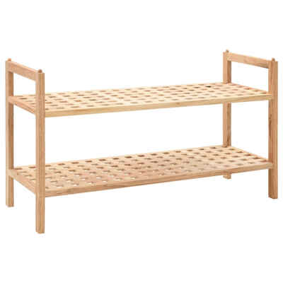 

Shoe Rack Solid Walnut Wood 272"x102"x157