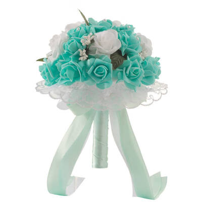 

Wedding Artificial Wedding Bouquets Pearl Rose Bouquet Artificial Bridal Flower for Bride Bridesmaid with Ribbon Wedding Decor