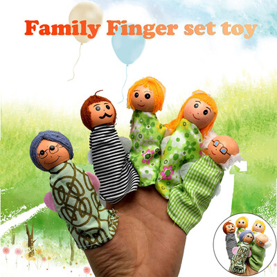 

YIWULA5Pcs Family Finger Puppets Playset Childrens Gift Hand Puppets Christmas Gifts