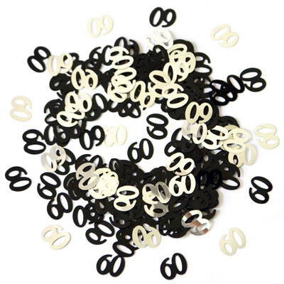 

Sparkling Happy Birthday Anniversary Confetti number 30 40 50 60 years Adult Birthday Party Tabletop Table Scatters Decoration