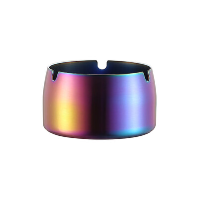 

Toponeto Stainless Steel High Temperature Resistant Drop Resistant Round Design Ashtray