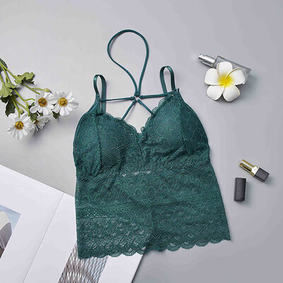 

Summer Sexy Womens Tank Tops Bustier Bra Lace Vest Crop Top Beauty Back Bralette Top