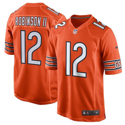 

Mens Football Jersey Chicago Bears Allen Robinson Orange Alternate Game Jersey