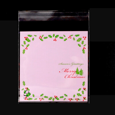 

Christmas Santa Claus Snowman Self-Adhesive Cookie Bag Biscuit Baking Packaging Bags For Snack Christmas Decoration
