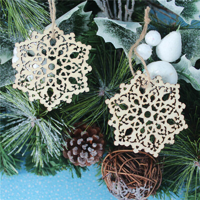 

Tailored 10pcs Wooden Pendant Christmas Decorations Childrens Home Decoration Gifts