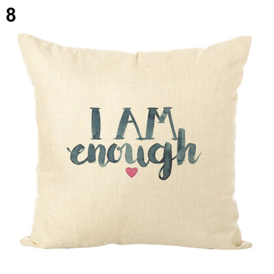 

Abstract Pattern Words Pillow Case Cushion Cover Car Home Cafe Sofa Decoration