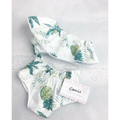 

Toddler Kids Baby Girls Pineapple Tops Bottoms Briefs Outfits Clothes Set 1-7Y