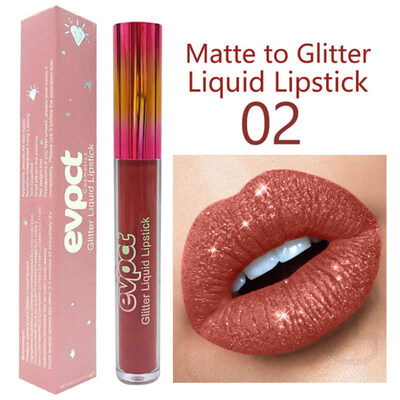

Shimmers Metallic Pearl Lip Gloss Long Lasting Waterproof Glitter Makeup Lipstick