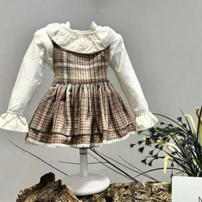 

Retro Toddler Kid Baby Girl Christmas Thanksgiving Lace Party Dress Clothes 1-6Y