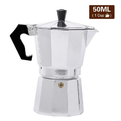

50150300450600ML Aluminium Percolator Coffee Maker Pot for Outdoor Home Office