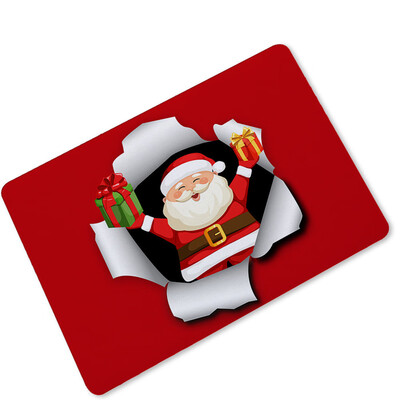 

〖Follure〗3D Christmas Dining Room Rubber Carpet Soft Area Rug Bedroom Rectangle Floor Mat