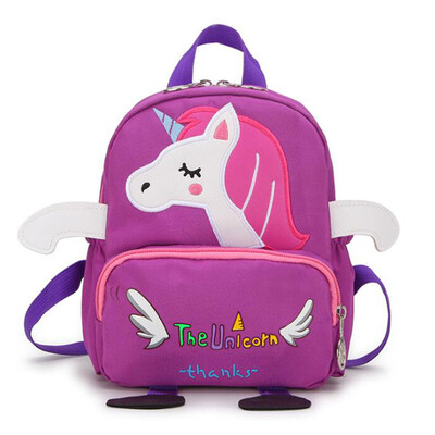

Kids Cartoon Unicorn Backpack Child Boys Girls Rucksack Anti-lost Travel Bags