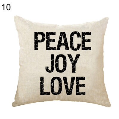 

Love Dream Hug Peace Pillow Cover Cushion Case Home Car Sofa Bedroom Hotel Decor