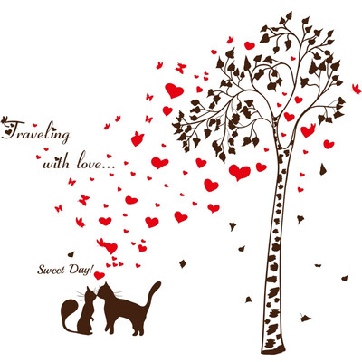 

Home Decor DIY Romantic Butterfly Tree Removable Wall Sticke Bedroom Living Room At Home PVC Decals