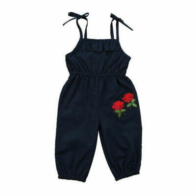 

Baby Kid Girl Floral Sleeveless Romper Jumpsuit Playsuit Outfit Trousers Clothes