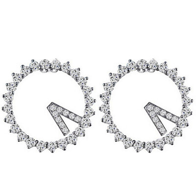 

New 520 I Love You Nail Zircon Korean Version Of Fashion Full Of High-Grade Ear Jewelry