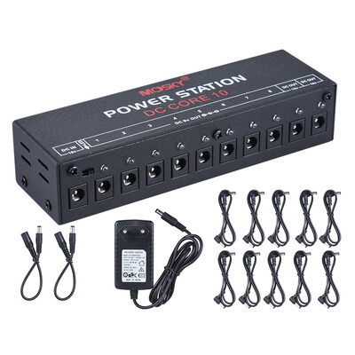 

Mini Power Supply Station 10 Isolated DC Outputs for 9V 12V 18V Guitar Effect with Power Cables