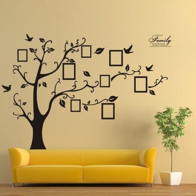 

9060 cm 3d family tree Wall Sticker Decals Adhesive Removable diy photo tree pvc wall Mural Art Home Decor fotobehang bomen