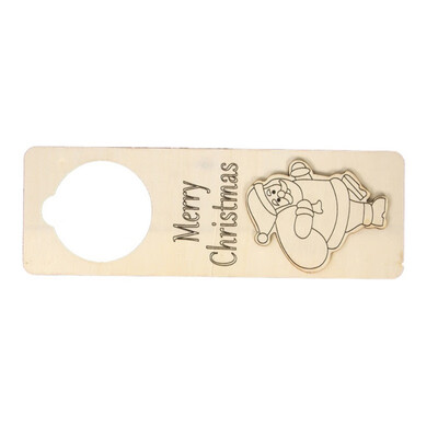 

Christmas Ornaments Handmade Pendant Carved Double Layer Wooden Christmas Desk Home Party